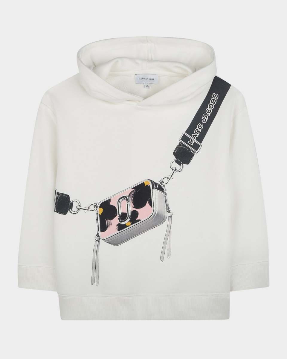 Kid's Graphic Print French Terry Hoodie, Size 2-